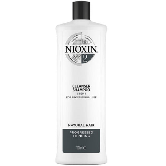 Wella Nioxin System 2 Cleanser Shampoo Étape 1 1000 ml - Nouveau