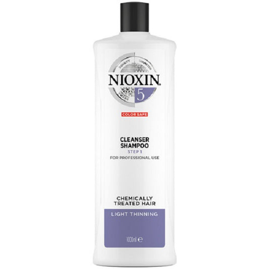 Wella Nioxin System 5 Cleanser Shampoo Étape 1 1000 ml - Nouveau