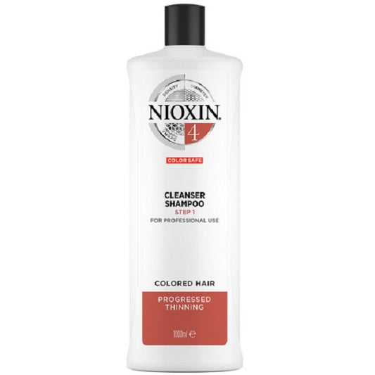 Wella Nioxin System 4 Cleanser Shampoo Étape 1 1000 ml - Nouveau