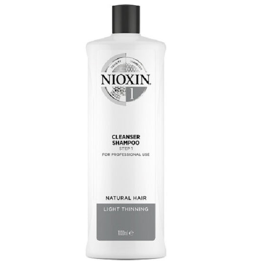 Wella Nioxin System 1 Cleanser Shampoo Étape 1 1000 ml - Nouveau