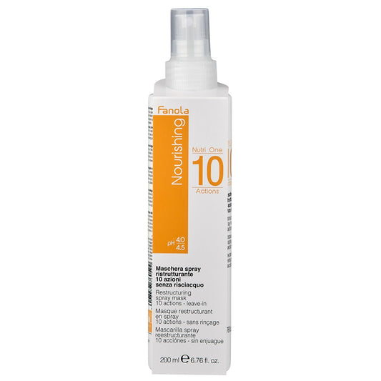 Fanola Masque Nourrissant 10 Actions Sans Rinçage 200 ml - Spray Après-Shampoing