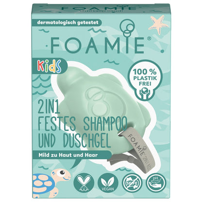 Foamie 2in1 Festes Shampoo & Duschgel KIDS - grün