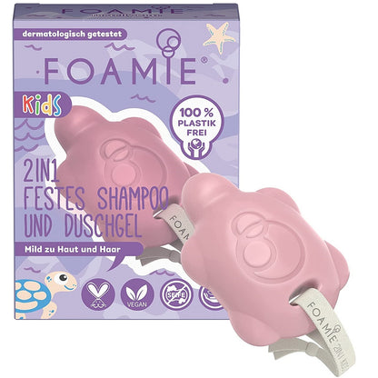 Foamie Shampoing &amp; Gel Douche Solide 2en1 ENFANT - rose