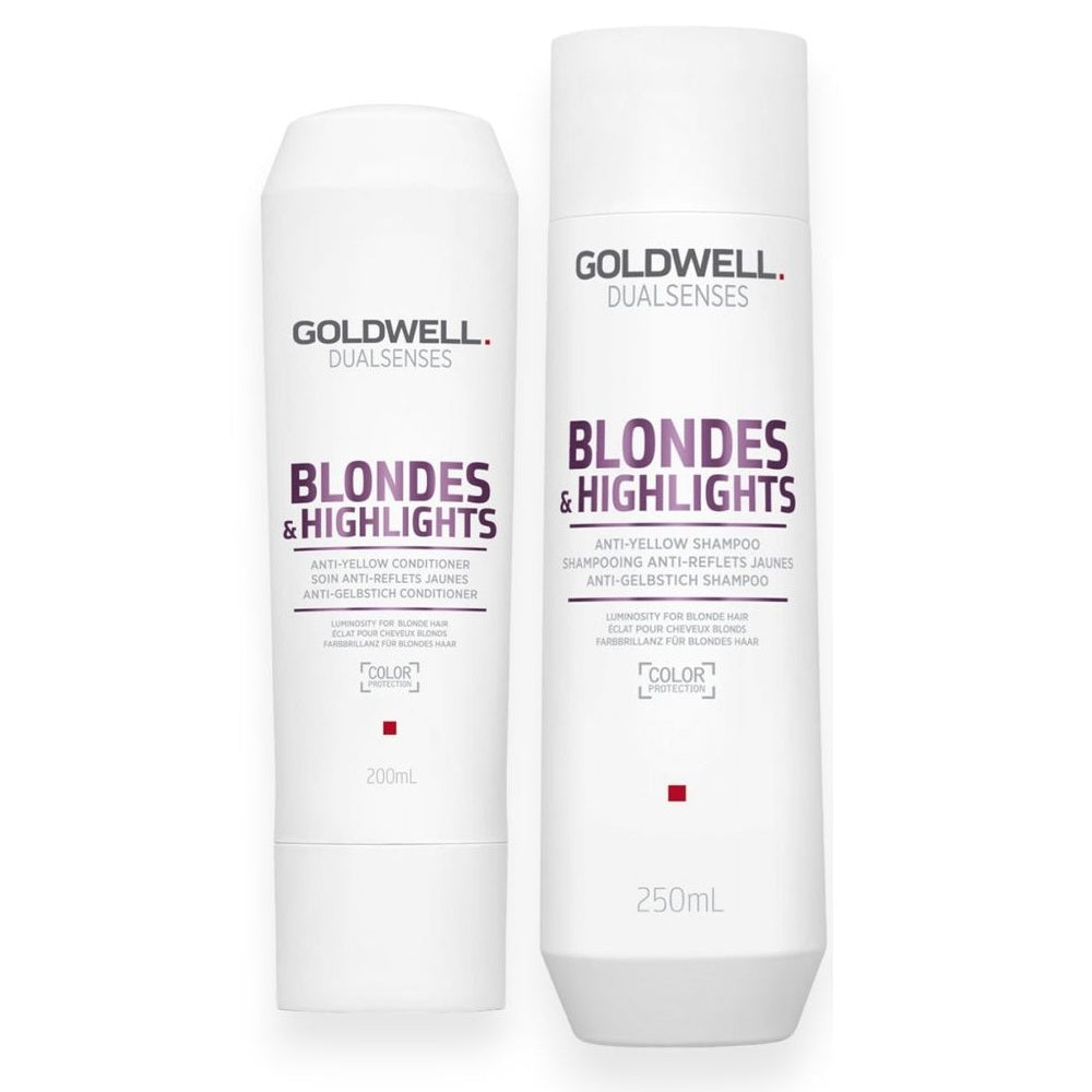 Goldwell Dualsenses Blondes & Highlights Set - Shampoo 250ml + Conditioner 200ml