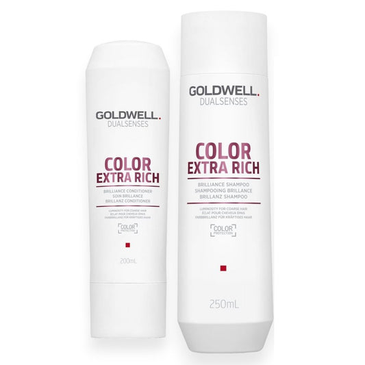 Goldwell Dualsenses Color Extra Rich Set - Shampoing 250 ml + Après-shampooing 200 ml + Laque gratuite