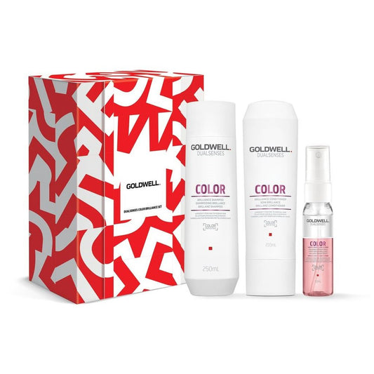 Coffret Color Goldwell Dualsenses - Shampoing 250 ml + Après-shampoing 200 ml + Sérum Spray 30 ml
