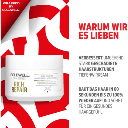 Goldwell Dualsenses Rich Repair X-Mas Set - Shampoo 250 ml + Mask 200 ml + 6-Effects Serum 100 ml