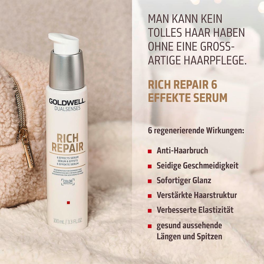 Goldwell Dualsenses Rich Repair Geschenkset – Shampoo 250 ml + 6-Effekte Serum 100 ml + Maske 50 ml