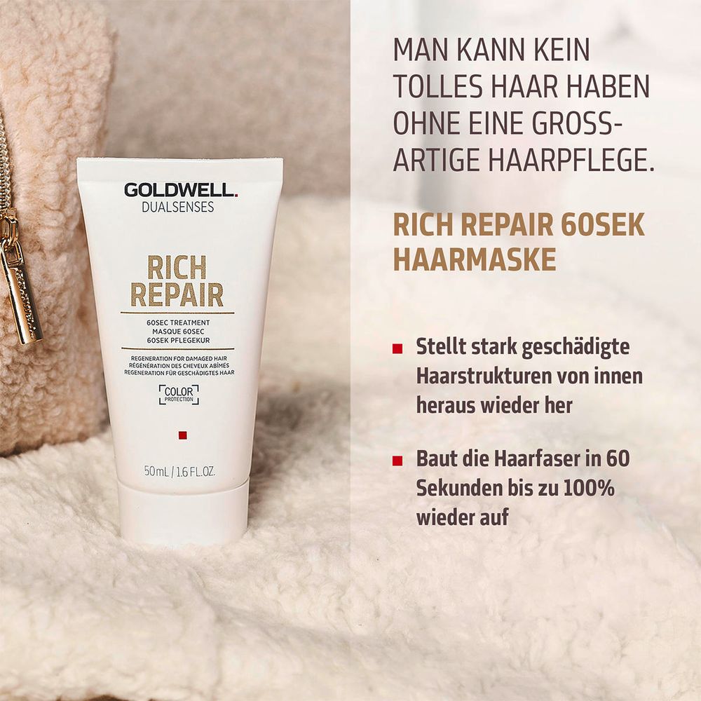 Goldwell Dualsenses Rich Repair Geschenkset – Shampoo 250 ml + 6-Effekte Serum 100 ml + Maske 50 ml