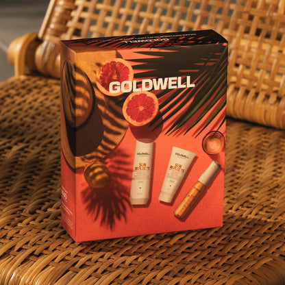 Goldwell Dualsenses Sun Reflects Sommer Set - Shampoo 100 ml + Treatment 50 ml + UV Protect Spray 30 ml