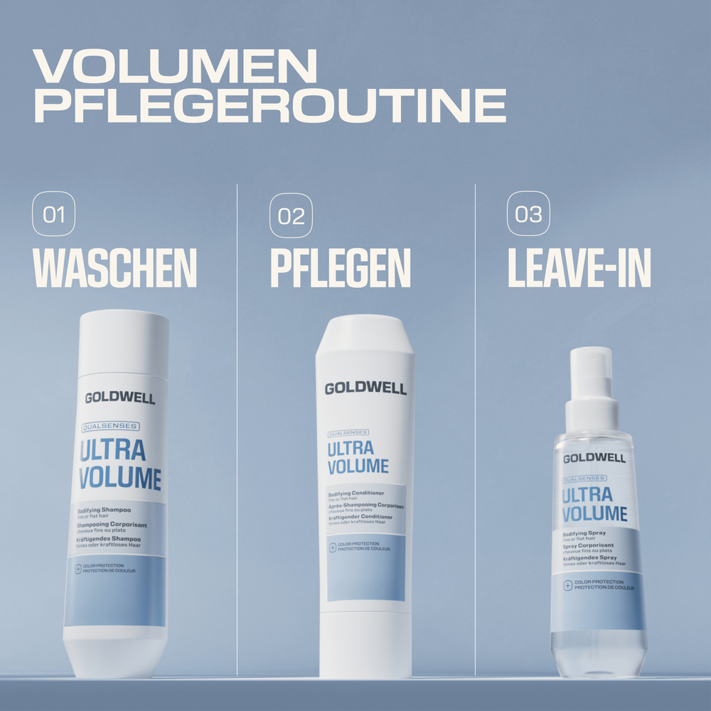 Goldwell Dualsenses Ultra Volume Set - Shampoing 250 ml + Après-shampooing 200 ml + Laque gratuite