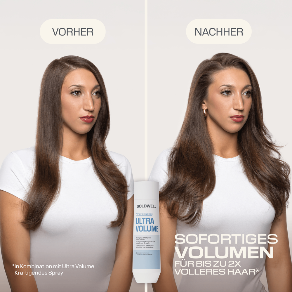 Goldwell Dualsenses Ultra Volume Set - Shampoing 250 ml + Après-shampooing 200 ml + Laque gratuite