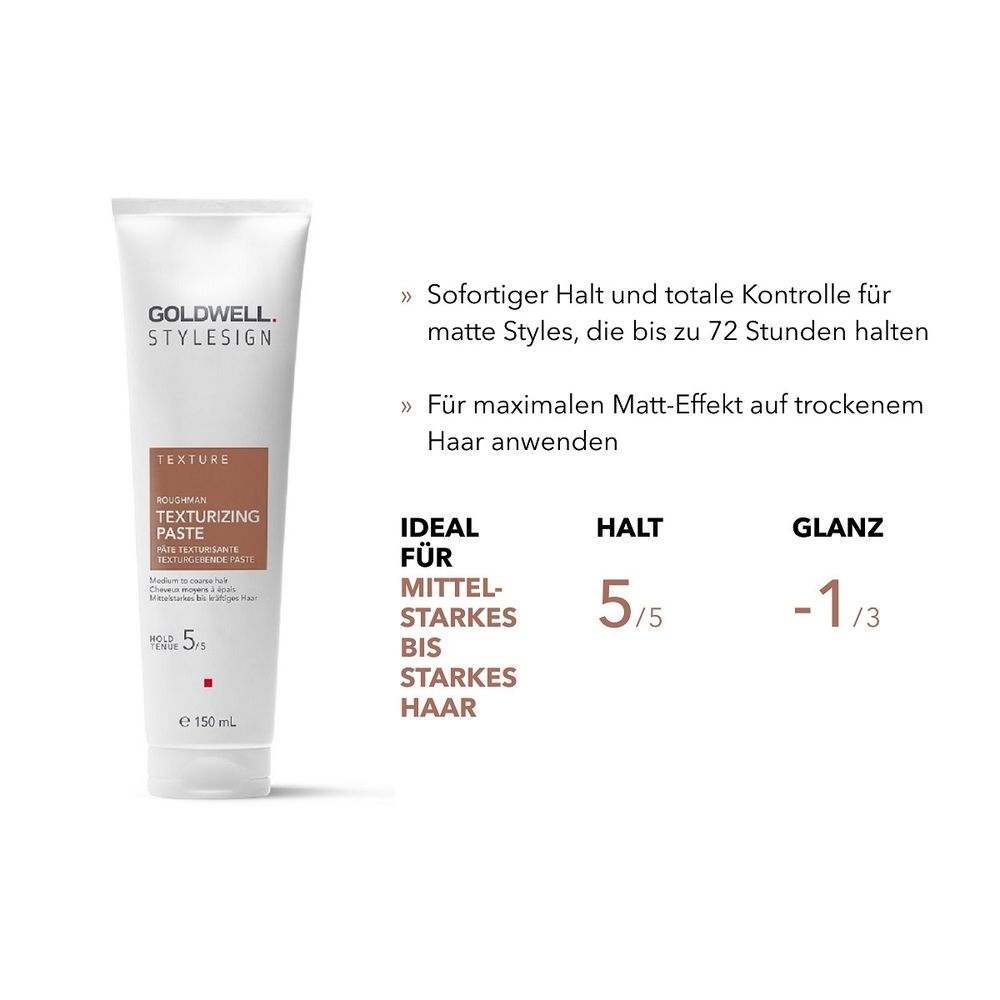 Pâte texturisante Goldwell StyleSign Roughman 150 ml - XL