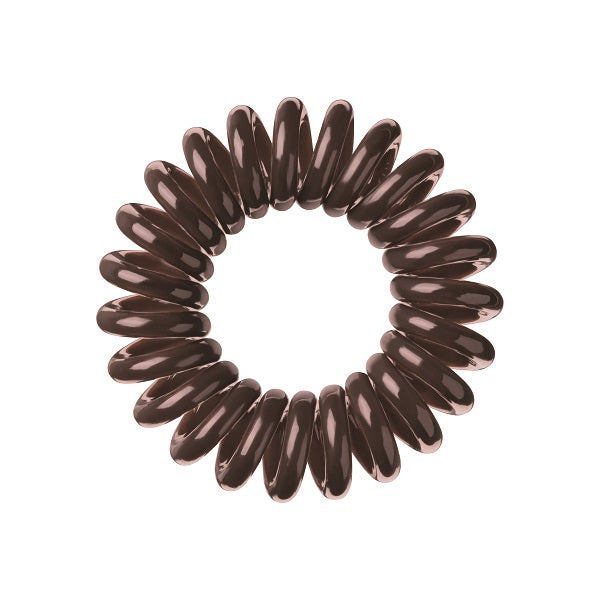 Invisibobble ORIGINAL Bretzel Brown - élastique à cheveux 3 pièces