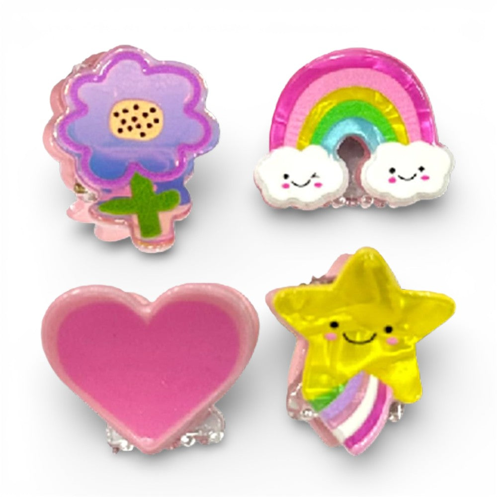 Invisibobble CLIPSTAR KIDS Happy World – 4 Stück