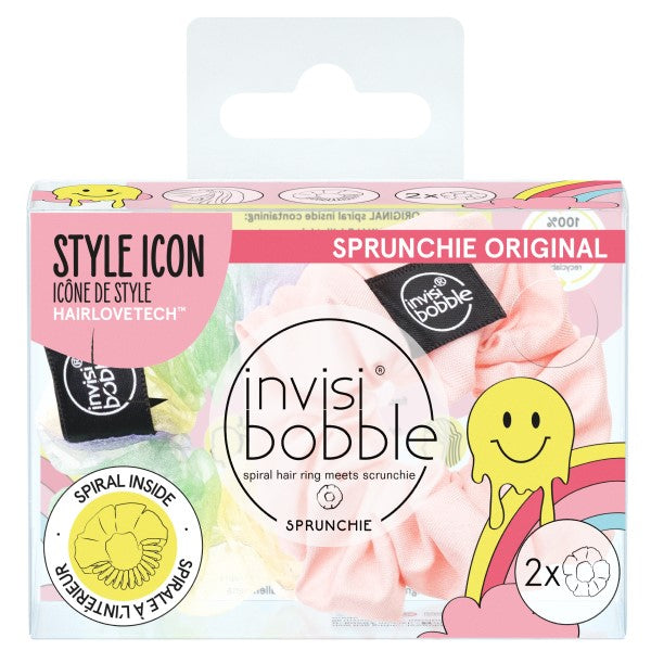 Invisibobble SPRUNCHIE Retro Dreamin' Hue-Man Love 2 pièces 