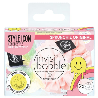 Invisibobble SPRUNCHIE Retro Dreamin' Hue-Man Love 2 pièces 