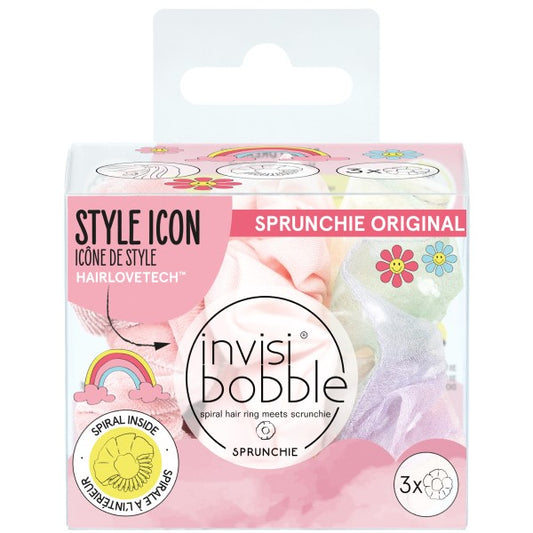 Invisibobble SPRUNCHIE Rétro Dreamin Macaron 3pc 