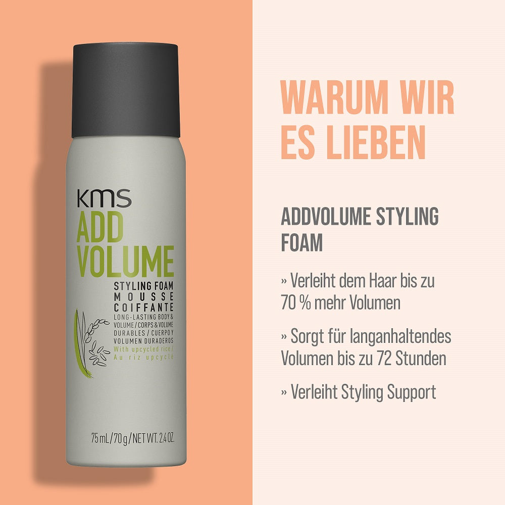KMS Moistrepair Sommer Set - Shampoo 75 ml + Conditioner 75 ml + Addvolume Styling Foam 75 ml