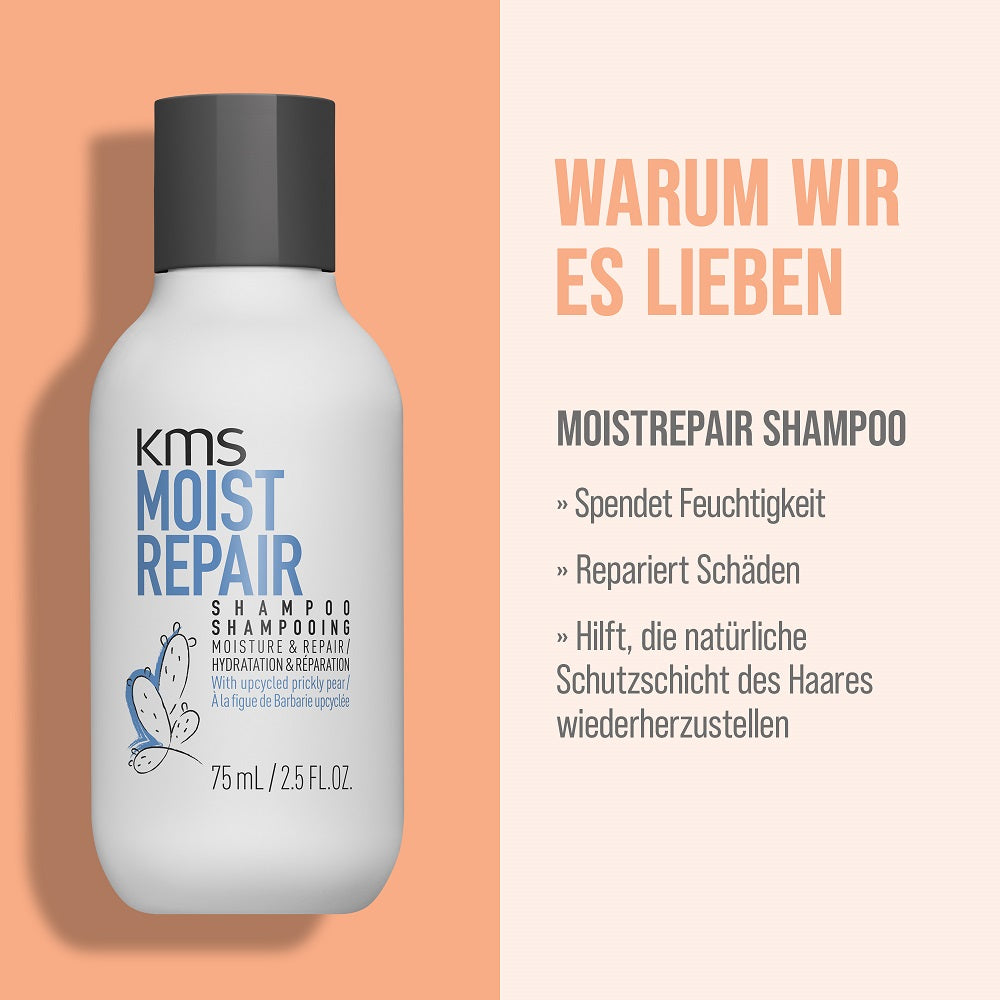KMS Moistrepair Sommer Set - Shampoo 75 ml + Conditioner 75 ml + Addvolume Styling Foam 75 ml