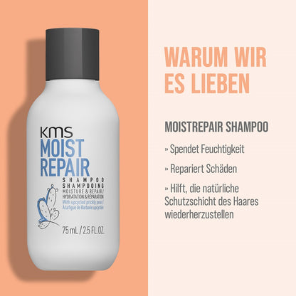 KMS Moistrepair Sommer Set - Shampoo 75 ml + Conditioner 75 ml + Addvolume Styling Foam 75 ml