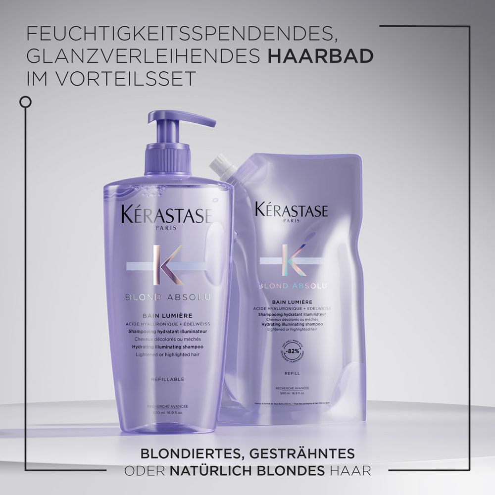 Kérastase Blond Absolu Bain Lumière Refill Bundle - Shampoo 500 ml & Nachfüllpack 500 ml