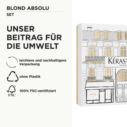 Kérastase Blond Absolu Fondant Holiday Set – Bain Lumière 250 ml + Cicaflash 250 ml + Cicaplasme 150 ml