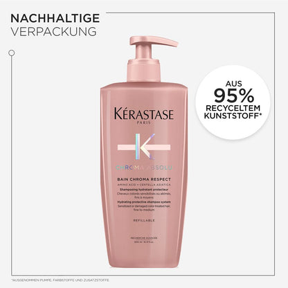 Kèrastase Chroma Absolu Respect Refill Bundle - Shampoo 500 ml & Nachfüllpack 500 ml
