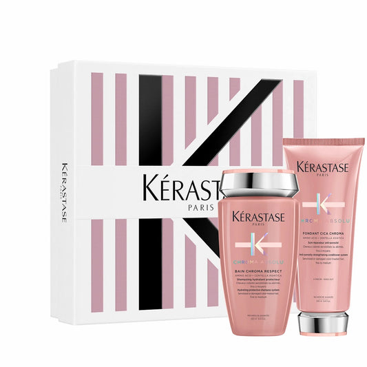 Kèrastase Chroma Absolu Fondant Coffret Printemps - Bain Chroma Respect 250 ml - Fondant Cicachrome 200 ml