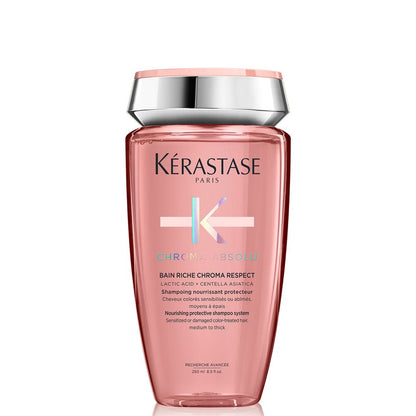 Kèrastase Chroma Absolu Masque Holiday Coffret - Bain Chroma Respect Riche 250 ml - Masque Chroma Filler 200 ml - Sérum Chroma Thermique 150 ml