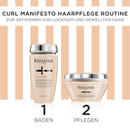 Kèrastase Curl Manifesto Masque Coffret Printemps - Bain Hydratation Douceur 250 ml + Masque Beurre Haute Nutrition 200 ml