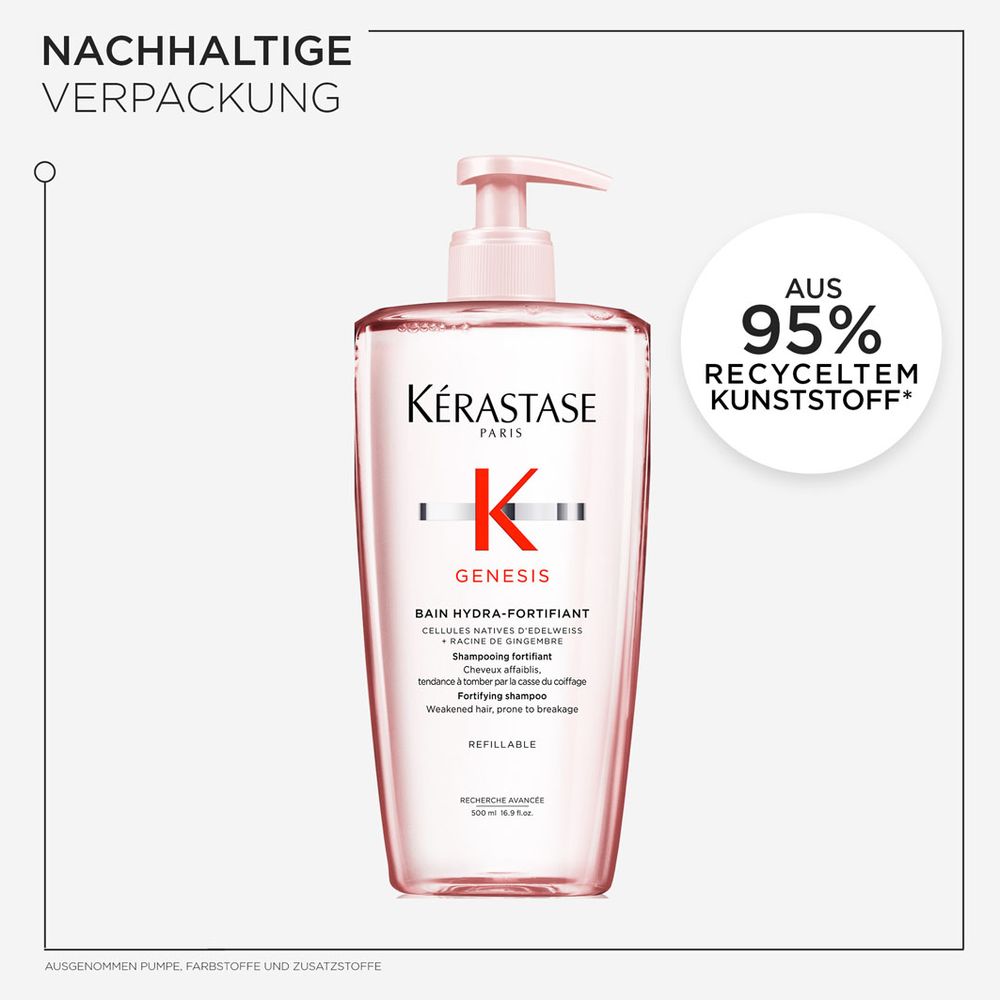 Kèrastase Genesis Bain Hydra-Fortifiant Refill Bundle - Shampoo 500 ml + Nachfüllpack 500 ml