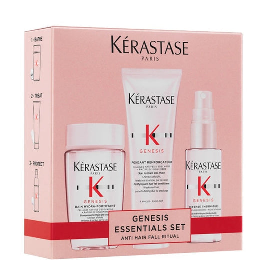 Kèrastase Genesis Coffret Découverte - Bain Hydra-Fortifiant 80 ml + Fondant Renforçant 75 ml + Défense Thermique 45 ml
