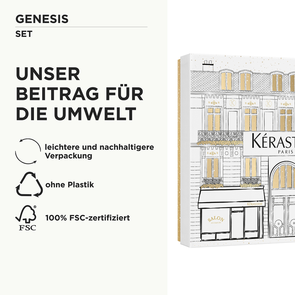 Kérastase Genesis Fondant Holiday Set – Bain Hydra-Fortifiant 250 ml + Fondant Renforçateur 200 ml + Défense Thermique 150 ml