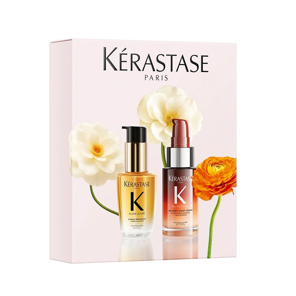 Kérastase Mini Hero Duo Spring Set - Elixir Ultime Huile 30ml + 8h Magic Night Serum 30ml