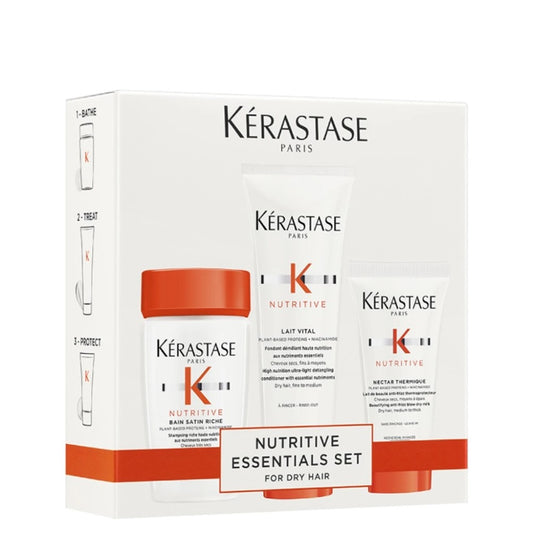 Kérastase Coffret Découverte Nutritive - Bain Satin Riche 80 ml + Lait Vital 75 ml + Nectar Thermique 50 ml