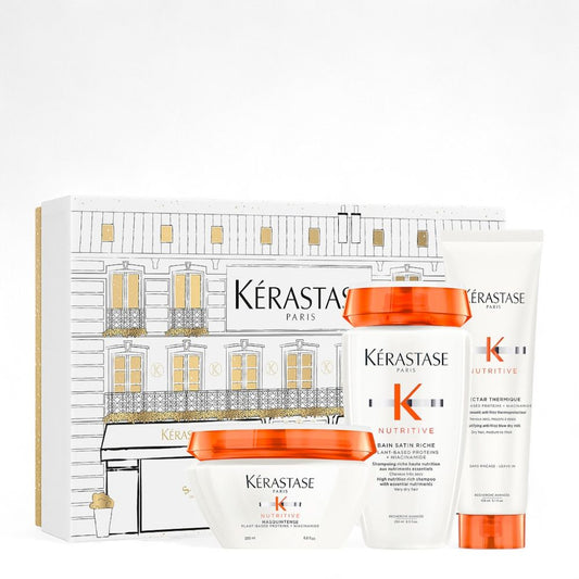 Kérastase Nutritive Mask Holiday Set – Bain Satin 250 ml + Masque 200 ml + Nectar Thermique 150 ml