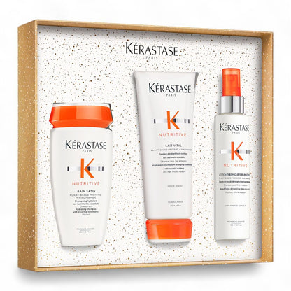 Kérastase Nutritive Fondant Holiday Set – Bain Satin 250 ml + Lait Vital 200 ml + Nectar Thermique 150 ml