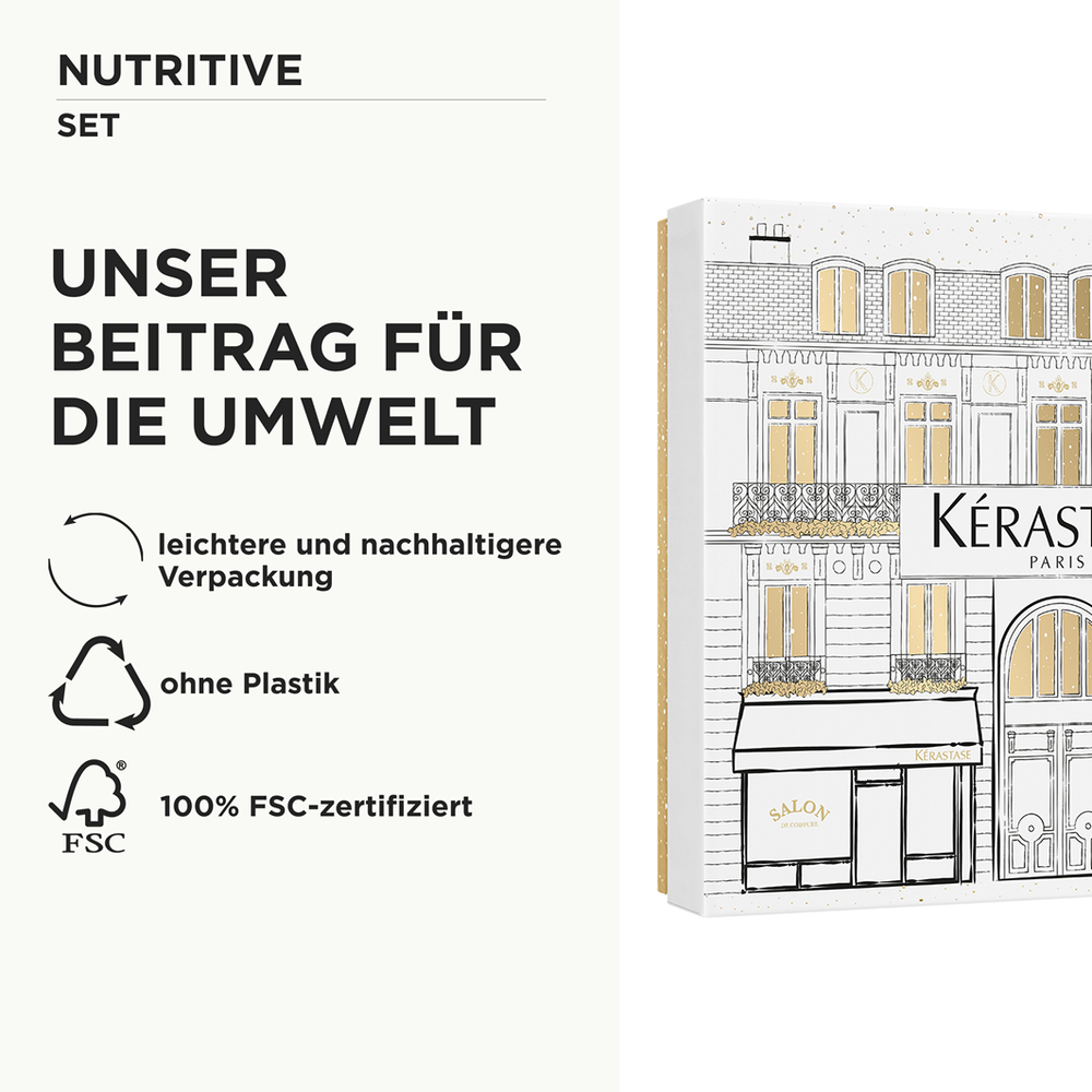 Kérastase Nutritive Fondant Holiday Set – Bain Satin 250 ml + Lait Vital 200 ml + Nectar Thermique 150 ml