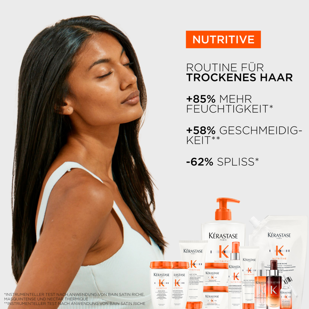 Kérastase Nutritive Fondant Holiday Set – Bain Satin 250 ml + Lait Vital 200 ml + Nectar Thermique 150 ml