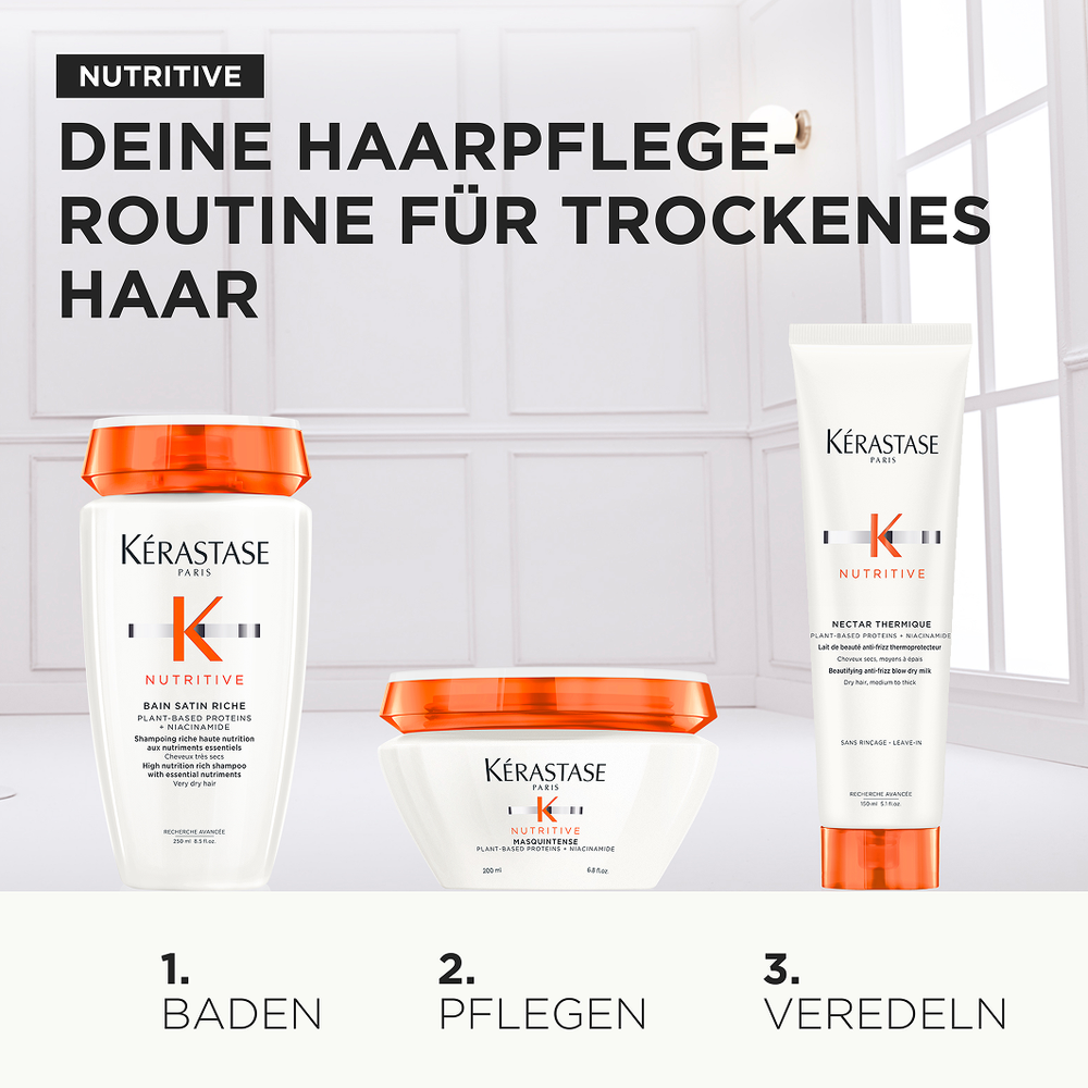 Kérastase Nutritive Mask Holiday Set – Bain Satin 250 ml + Masque 200 ml + Nectar Thermique 150 ml