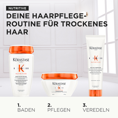 Kérastase Nutritive Mask Holiday Set – Bain Satin 250 ml + Masque 200 ml + Nectar Thermique 150 ml