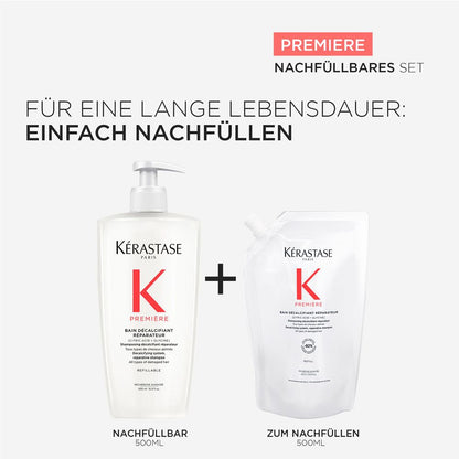 Kèrastase Première Bain Première Décalcifiant Recharge Bundle - Shampoing 500 ml + recharge 500 ml