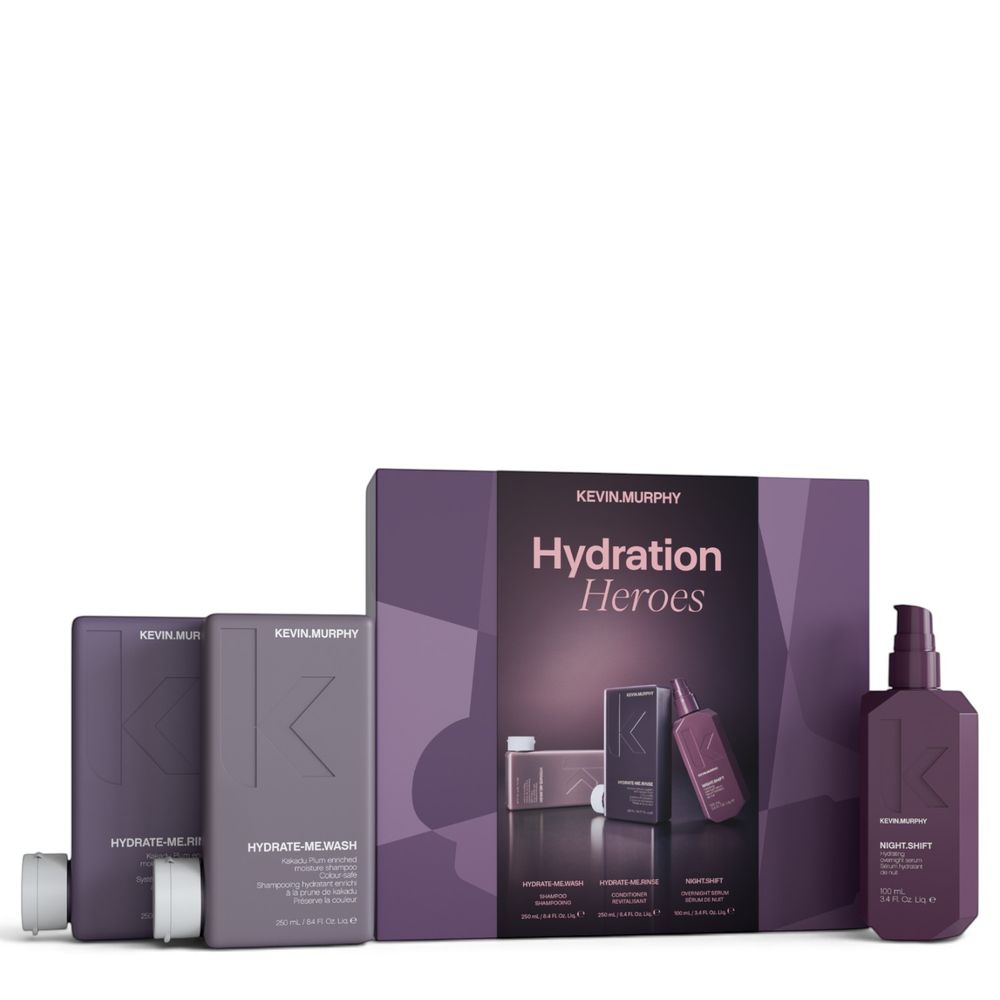Kevin.Murphy HYDRATION HEROES KIT - Hydrate-Me.Wash 250ml + Hydrate-Me.Rinse 250ml + Night.Shift 100ml