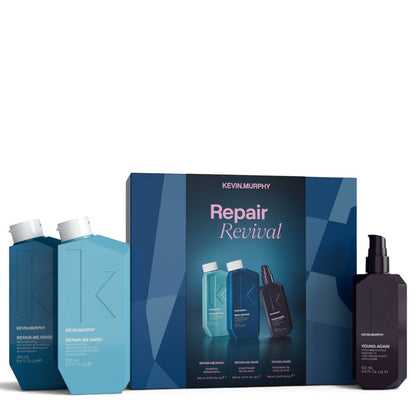 Kevin.Murphy REPAIR REVIVAL KIT – Repair-Me.Wash 250 ml + Repair-Me.Rinse 250 ml + Young.Again Oil 100 ml