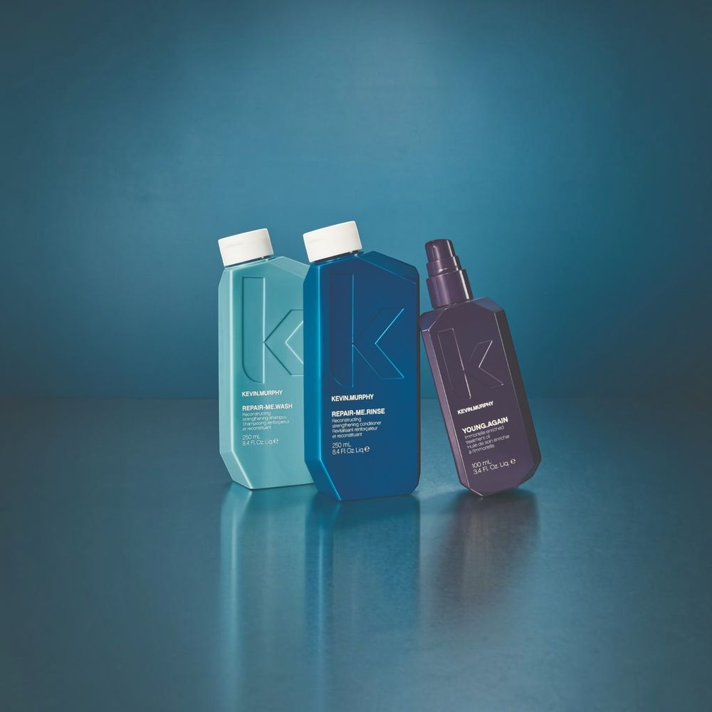 Kevin.Murphy REPAIR REVIVAL KIT – Repair-Me.Wash 250 ml + Repair-Me.Rinse 250 ml + Young.Again Oil 100 ml