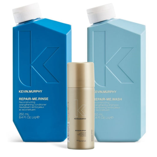 Kevin.Murphy Repair.Me Set inkl. Haarspray - Shampoo 250 ml + Conditioner 250 ml + Session Haarspray 100 ml