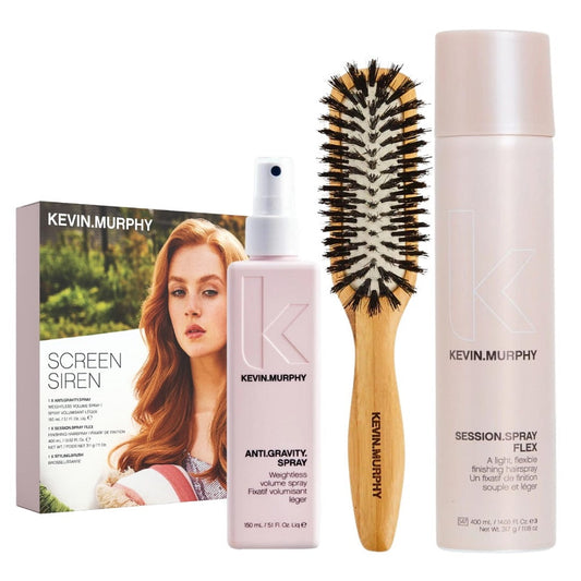Kevin.Murphy SCREEN.SIREN.KIT Geschenkset -Session.Spray Flex 400ml + Anit.Gravity Spray 150ml + Styling.Brush