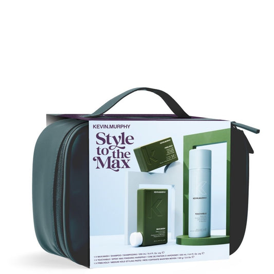 Kevin.Murphy Style to the Max Kit - Maxi.Wash 250ml + Touchable 250ml + Free.Hold 100g + Kulturbeutel