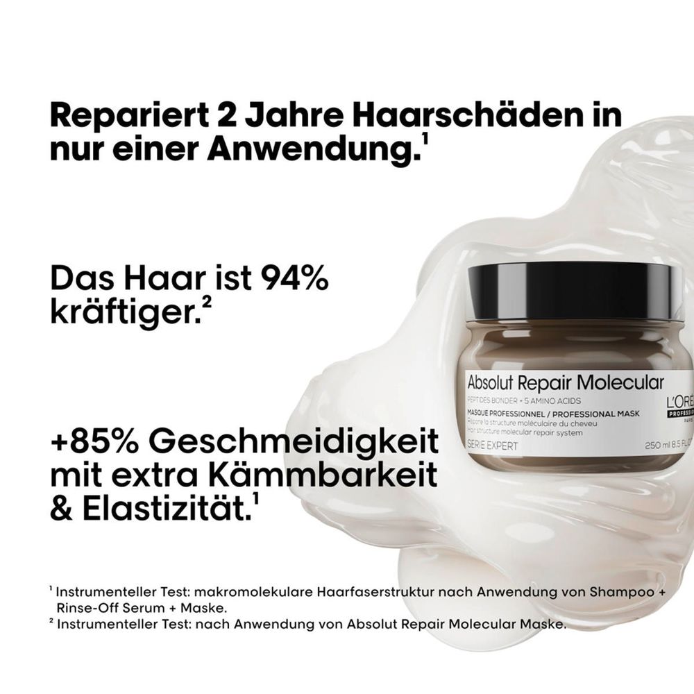 L'Oréal Professionnel Série Expert Absolut Repair Molecular Maske 75 ml - Reisegröße